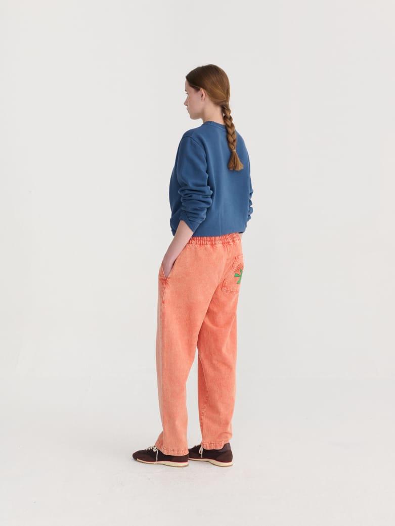 Bobo Choses Washed Relaxed Fit Jeans Damen orange